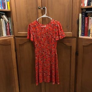 NWT red floral dress